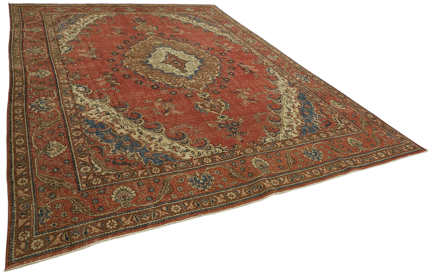9x12 Vintage Hand-Knotted Rug - 47176