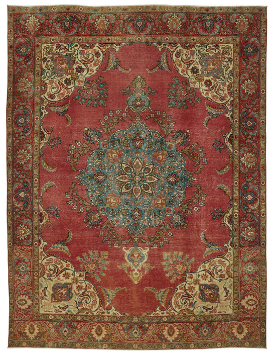 9x12 Vintage Hand-Knotted Rug - 47177