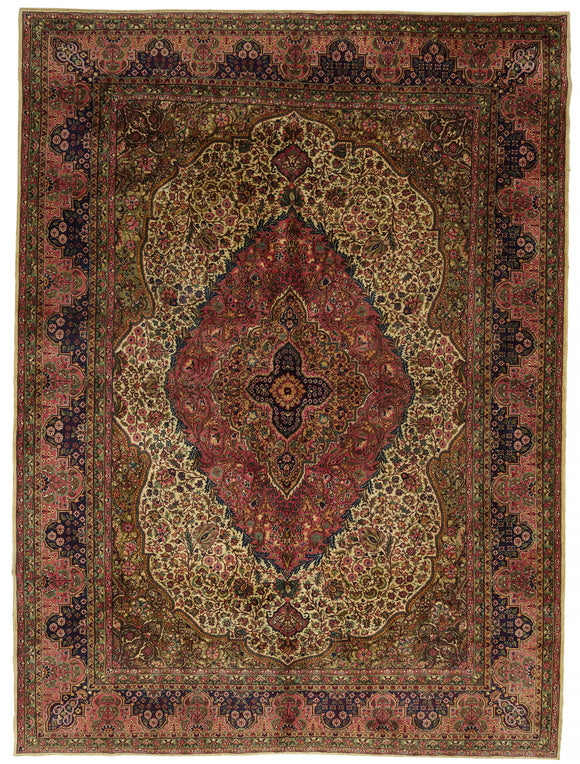 9x12 Vintage Hand-Knotted Rug - 47178