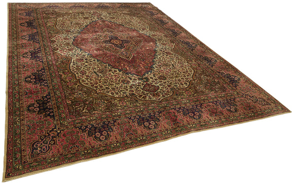 9x12 Vintage Hand-Knotted Rug - 47178