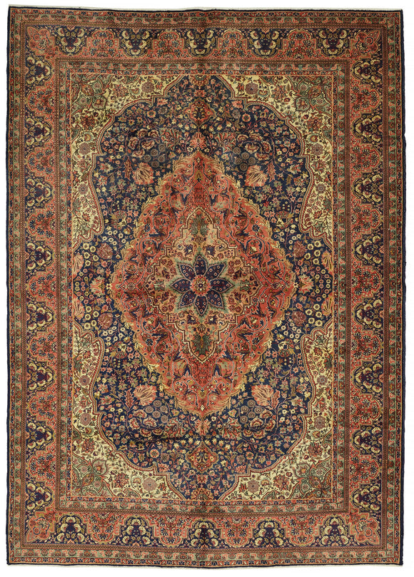 8x11 Vintage Hand-Knotted Rug - 47181