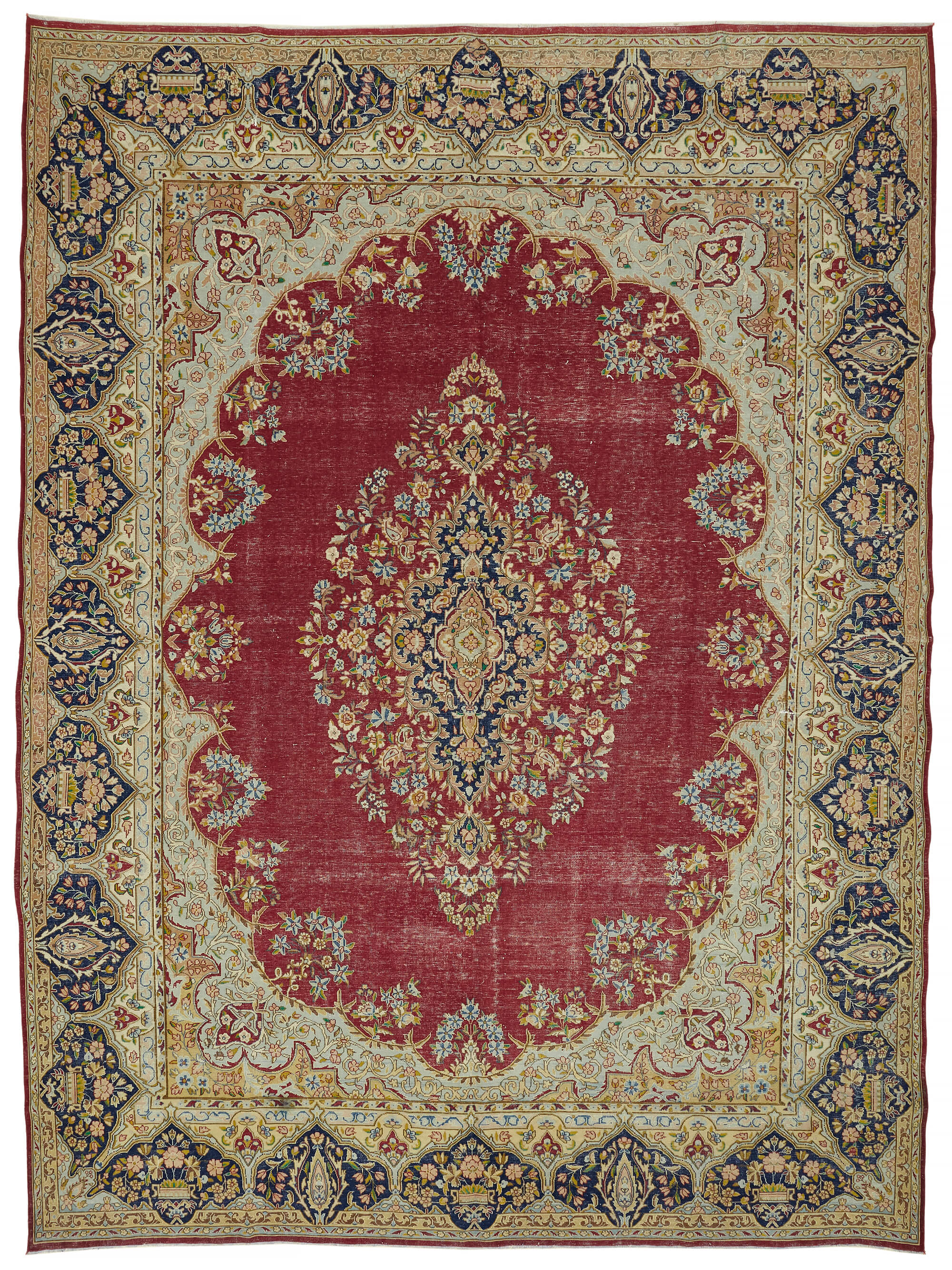 10x13 Vintage Hand-Knotted Rug - 47183