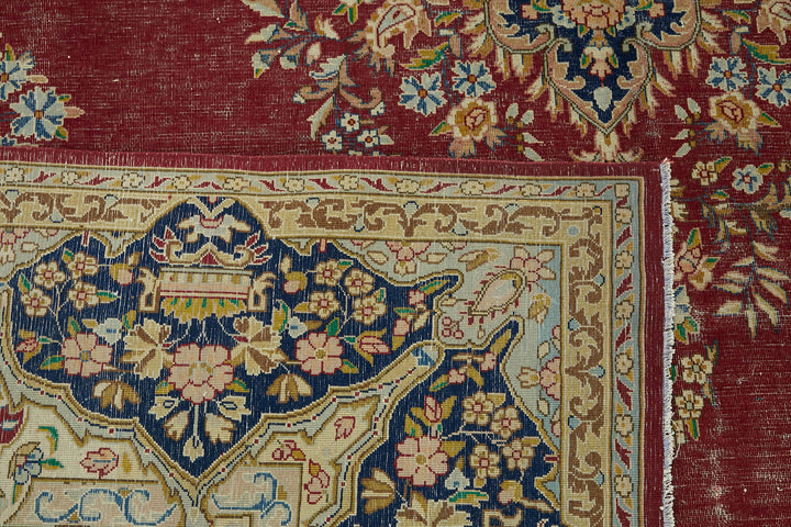 10x13 Vintage Hand-Knotted Rug - 47183