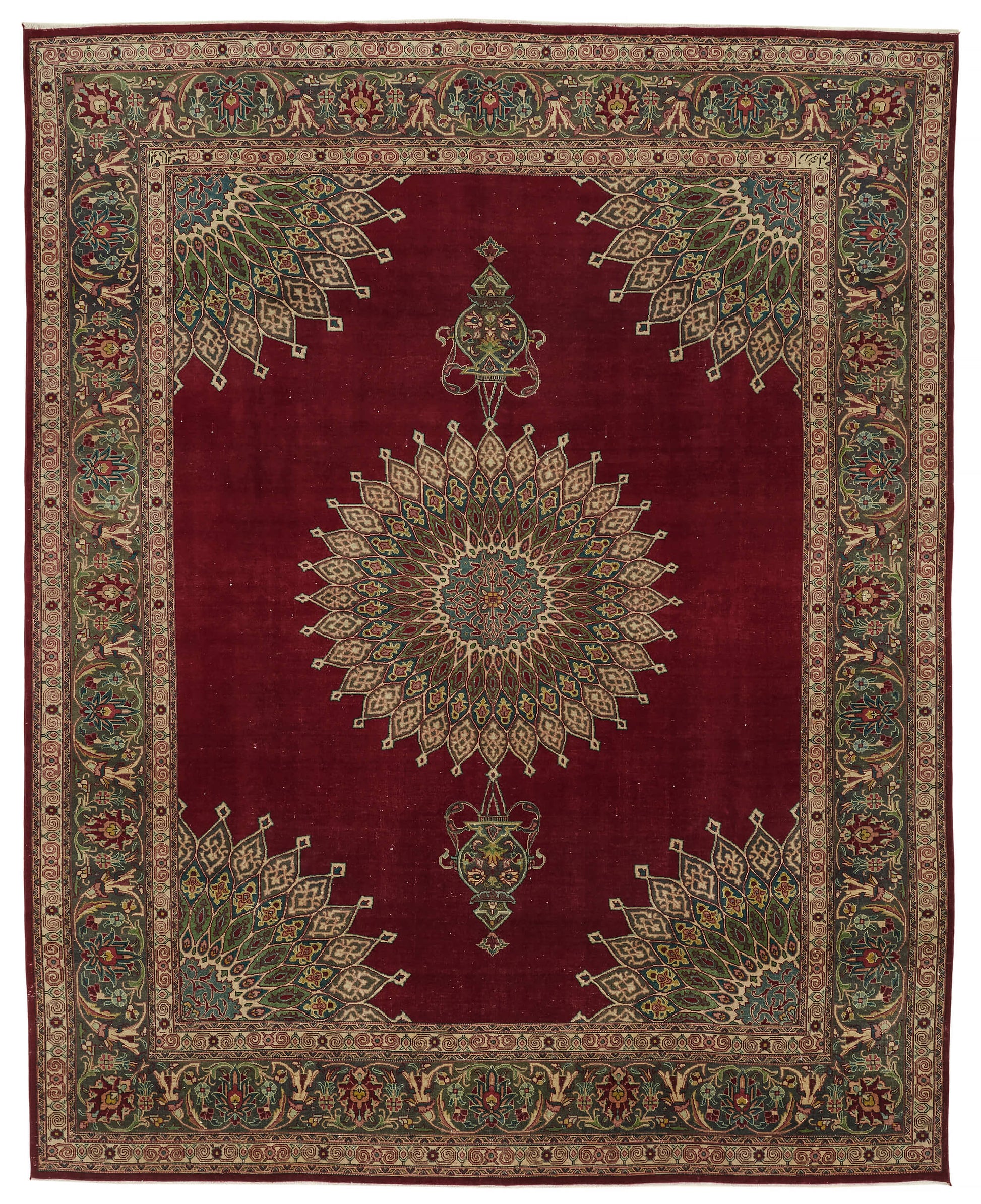 9x12 Vintage Hand-Knotted Rug - 47185