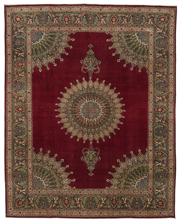 9x12 Vintage Hand-Knotted Rug - 47185