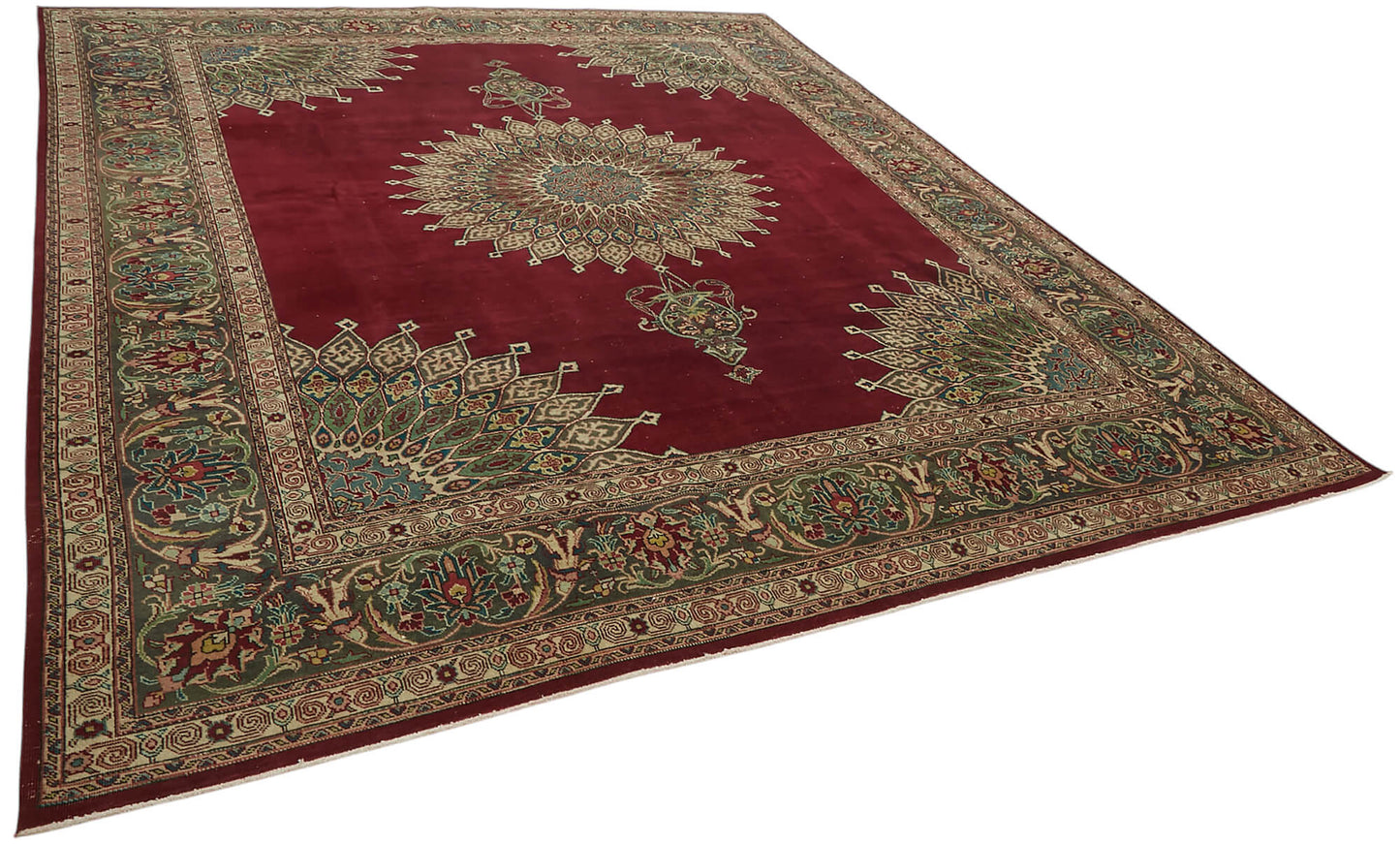 9x12 Vintage Hand-Knotted Rug - 47185