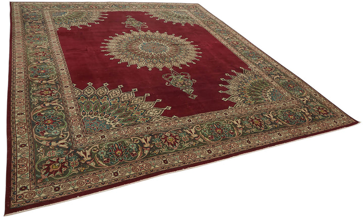 9x12 Vintage Hand-Knotted Rug - 47185