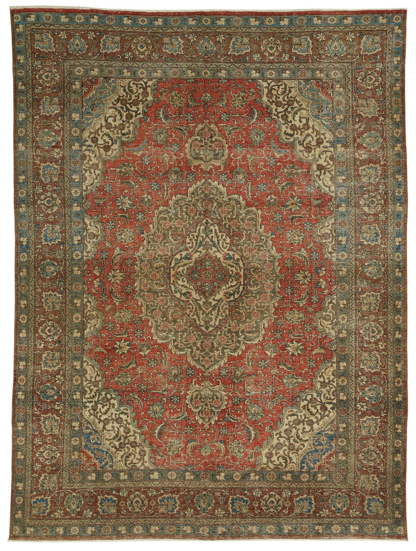 8x11 Vintage Hand-Knotted Rug - 47186