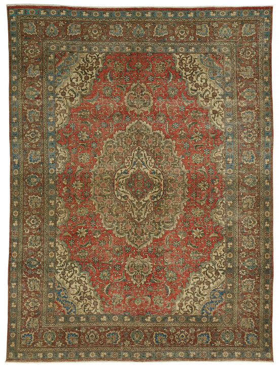 8x11 Vintage Hand-Knotted Rug - 47186