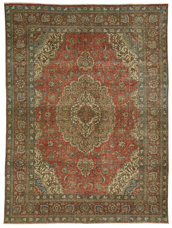 8x11 Vintage Hand-Knotted Rug - 47186