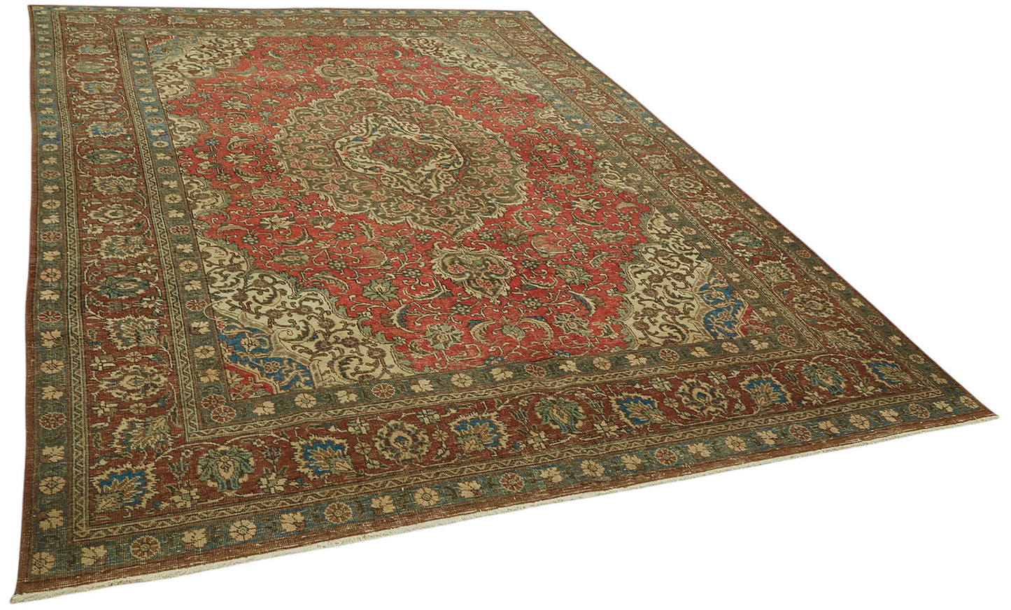 8x11 Vintage Hand-Knotted Rug - 47186