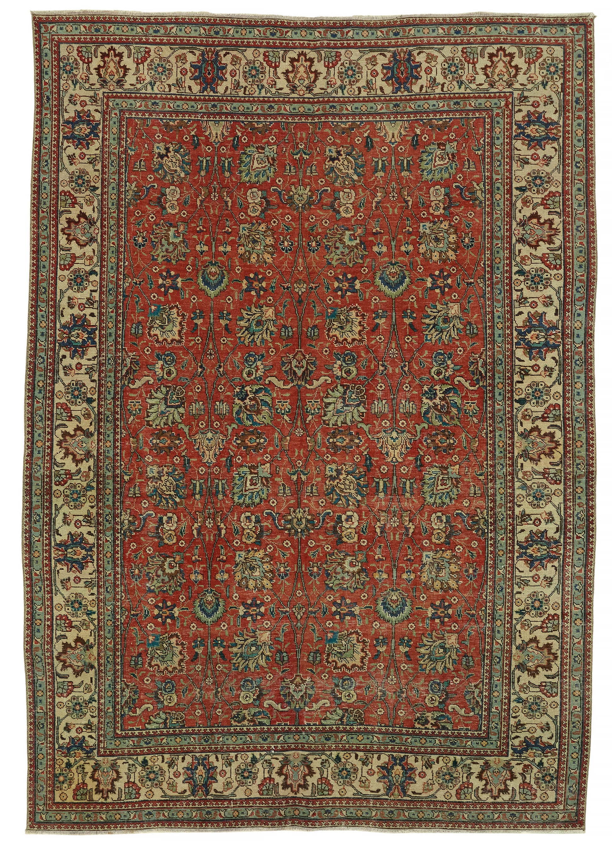 7x10 Vintage Hand-Knotted Rug - 47189