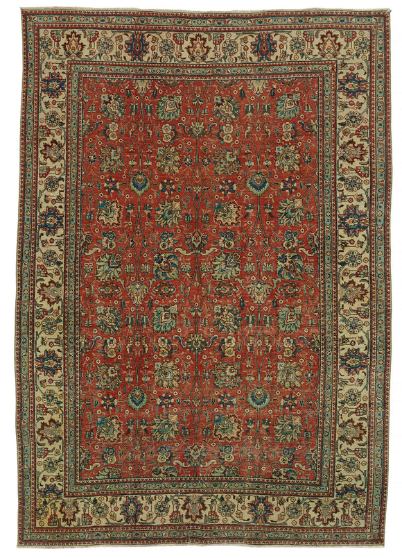 7x10 Vintage Hand-Knotted Rug - 47189