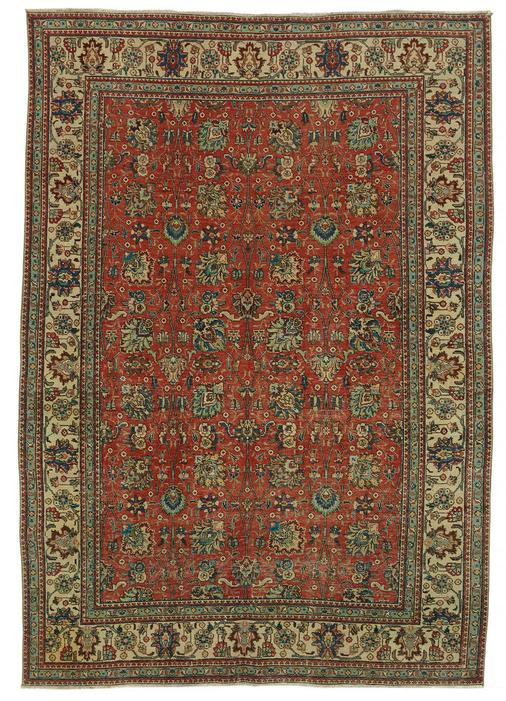 7x10 Vintage Hand-Knotted Rug - 47189