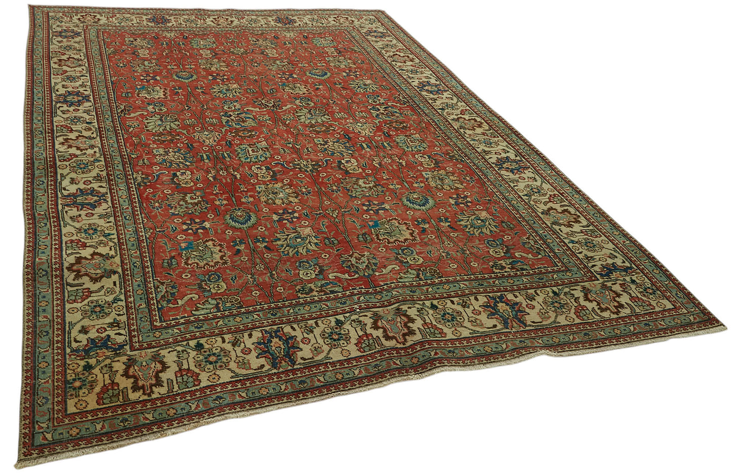 7x10 Vintage Hand-Knotted Rug - 47189