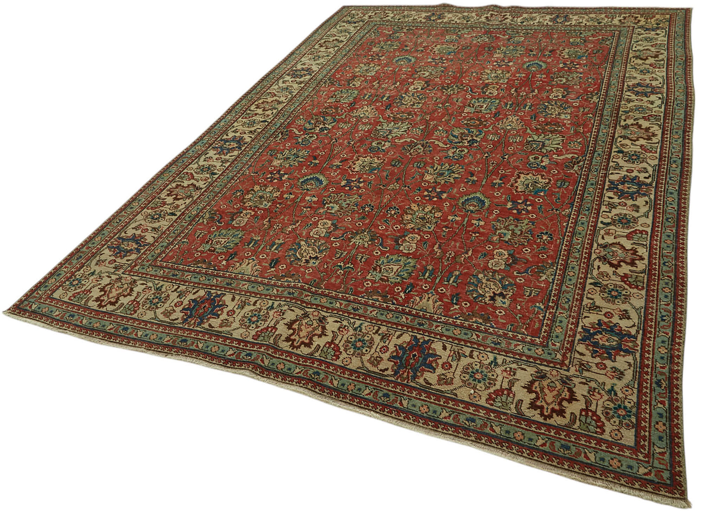 7x10 Vintage Hand-Knotted Rug - 47189