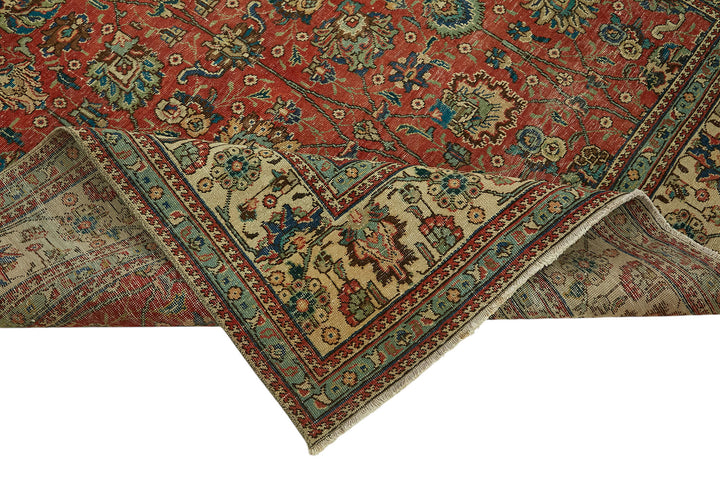 7x10 Vintage Hand-Knotted Rug - 47189