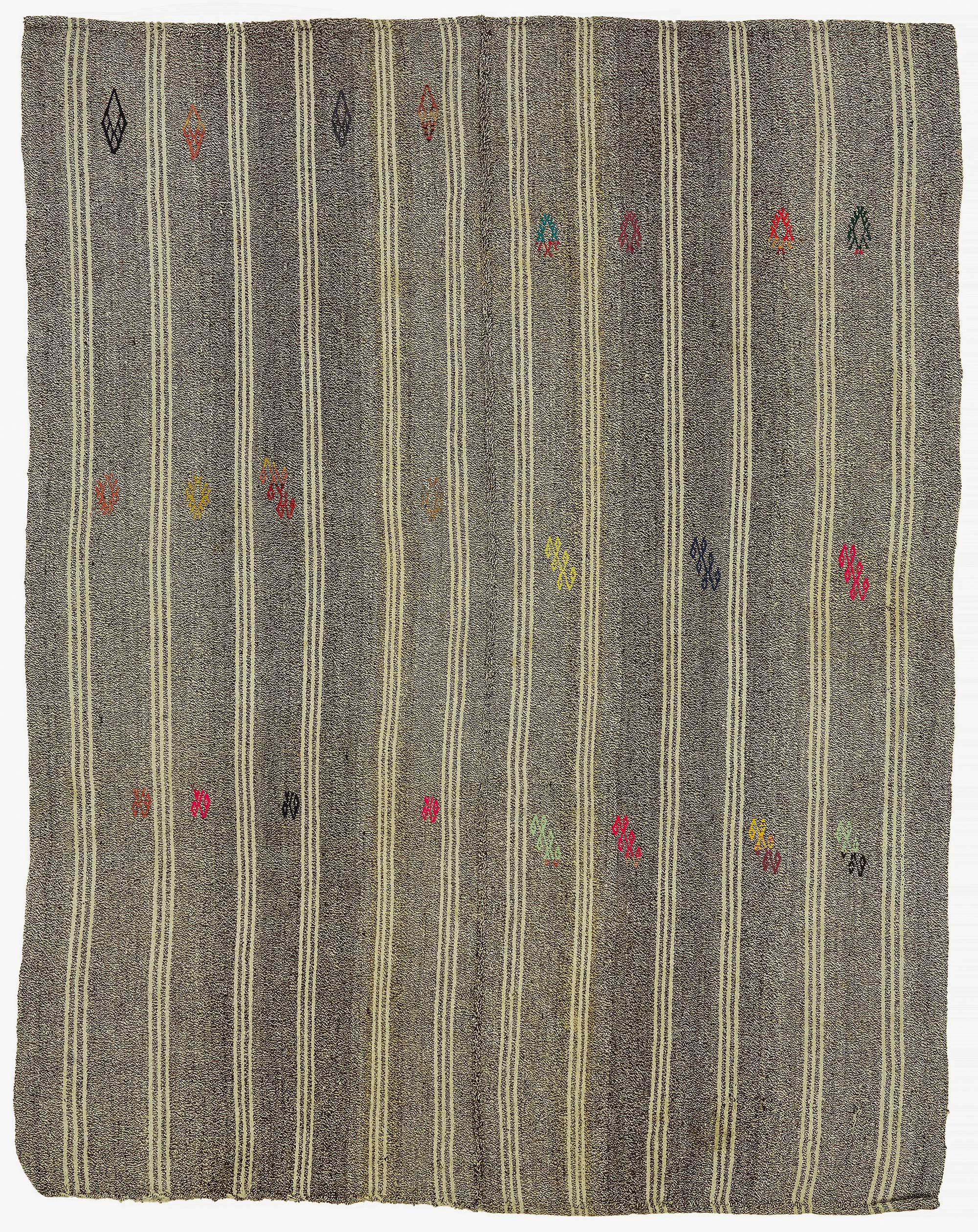 6x8 Authentic Turkish Goat Hair Kilim - 47193