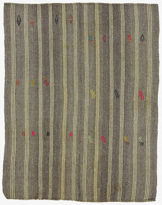 6x8 Authentic Turkish Goat Hair Kilim - 47193