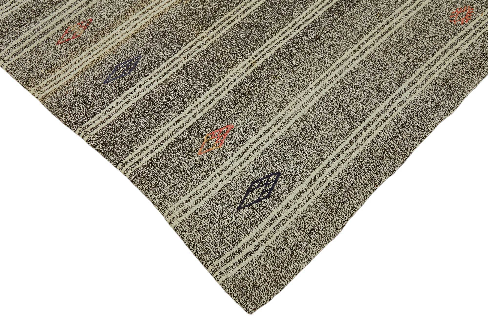 6x8 Authentic Turkish Goat Hair Kilim - 47193