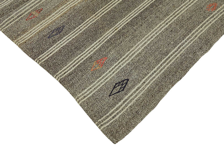 6x8 Authentic Turkish Goat Hair Kilim - 47193