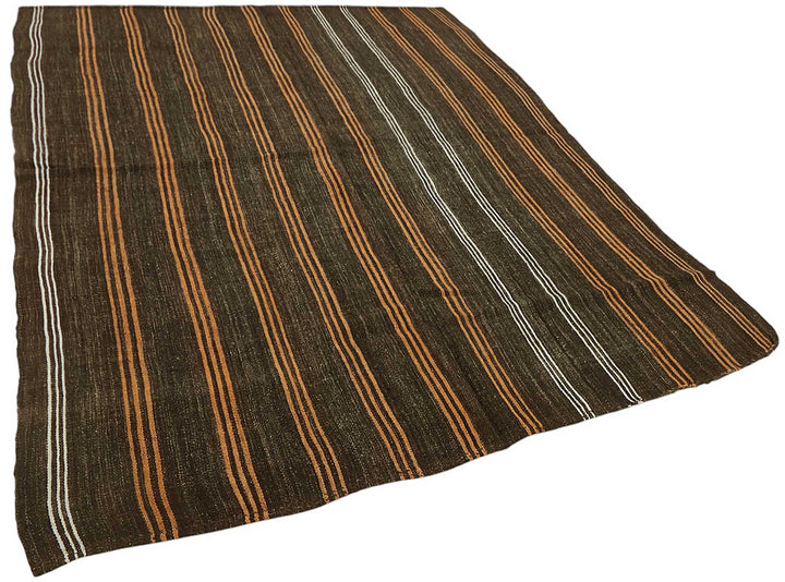 7x8 Authentic Turkish Goat Hair Kilim - 47196