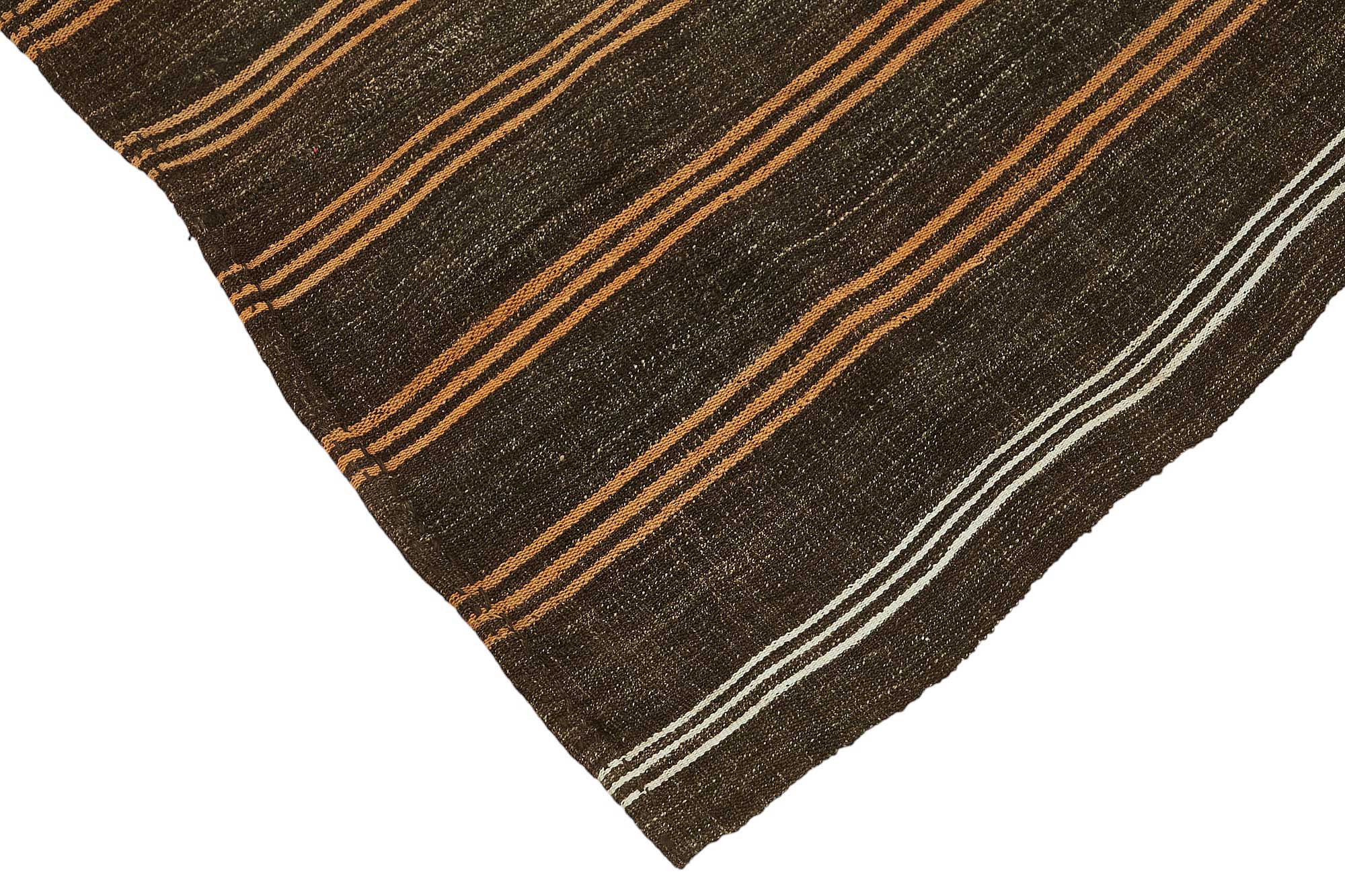 7x8 Authentic Turkish Goat Hair Kilim - 47196