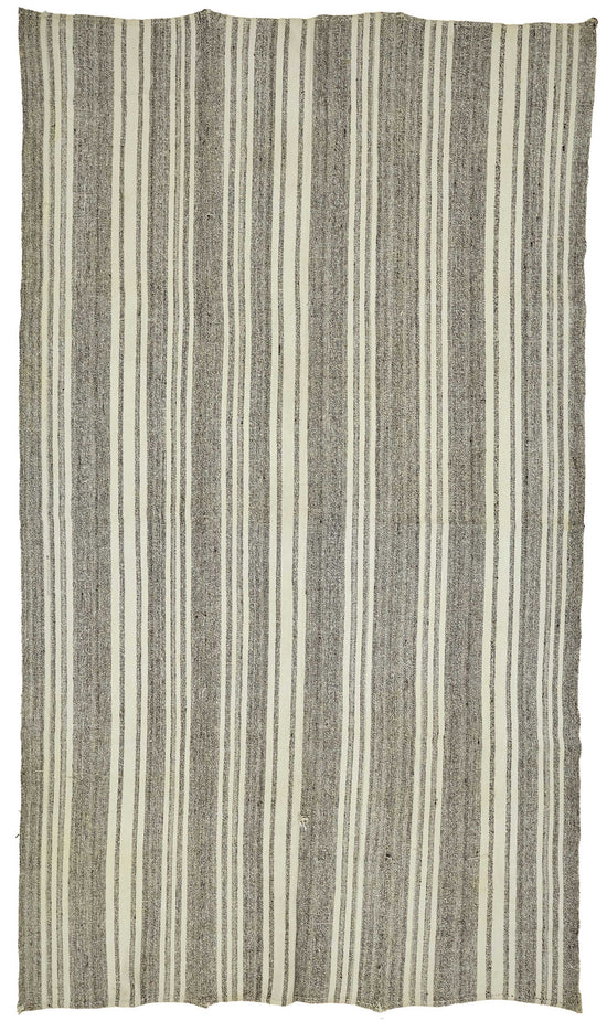 8x13 Authentic Turkish Goat Hair Kilim - 47200