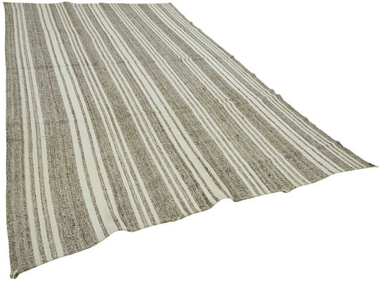 8x13 Authentic Turkish Goat Hair Kilim - 47200