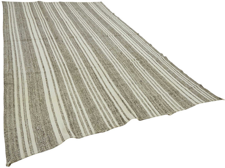 8x13 Authentic Turkish Goat Hair Kilim - 47200