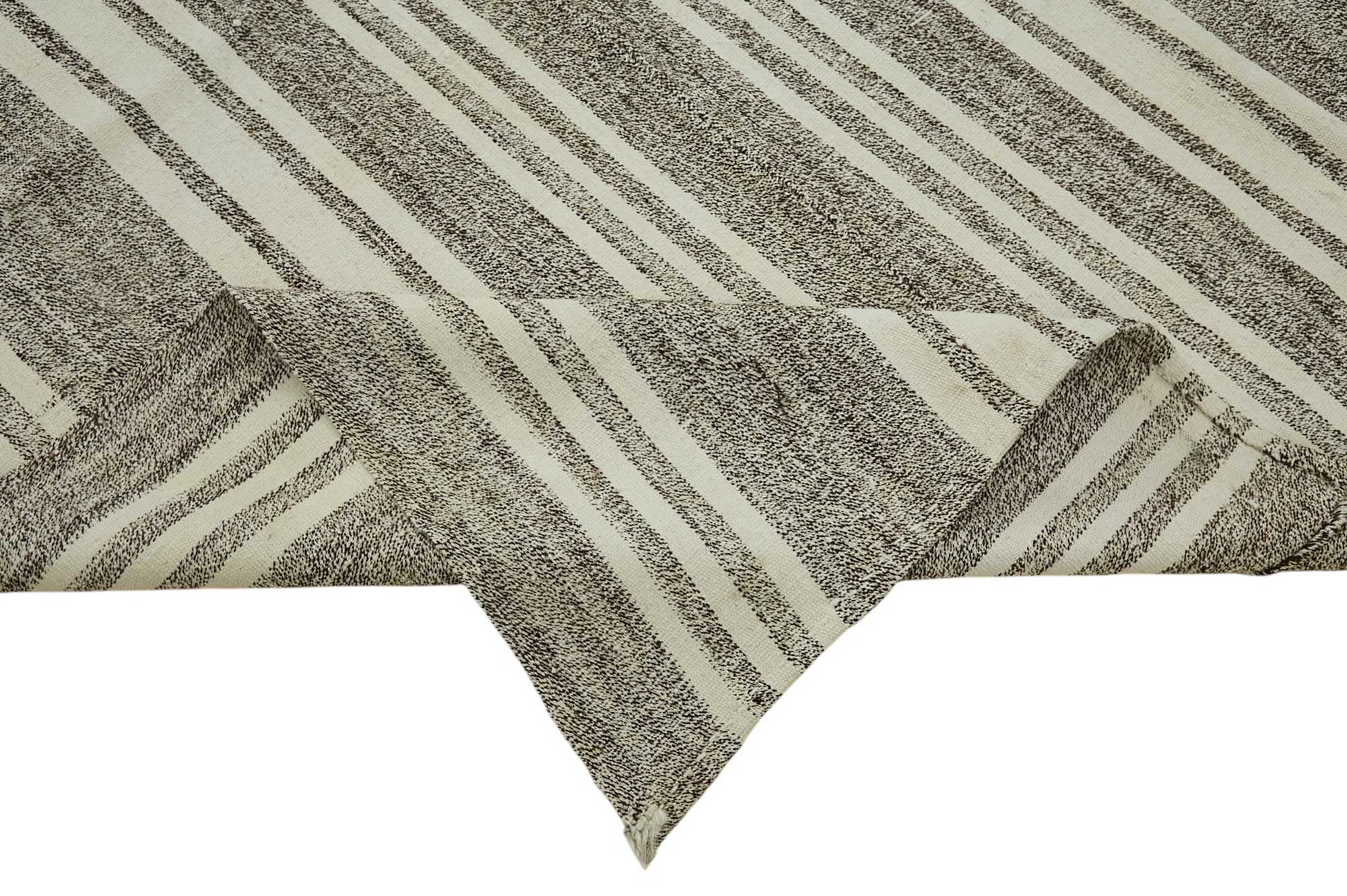 8x13 Authentic Turkish Goat Hair Kilim - 47200
