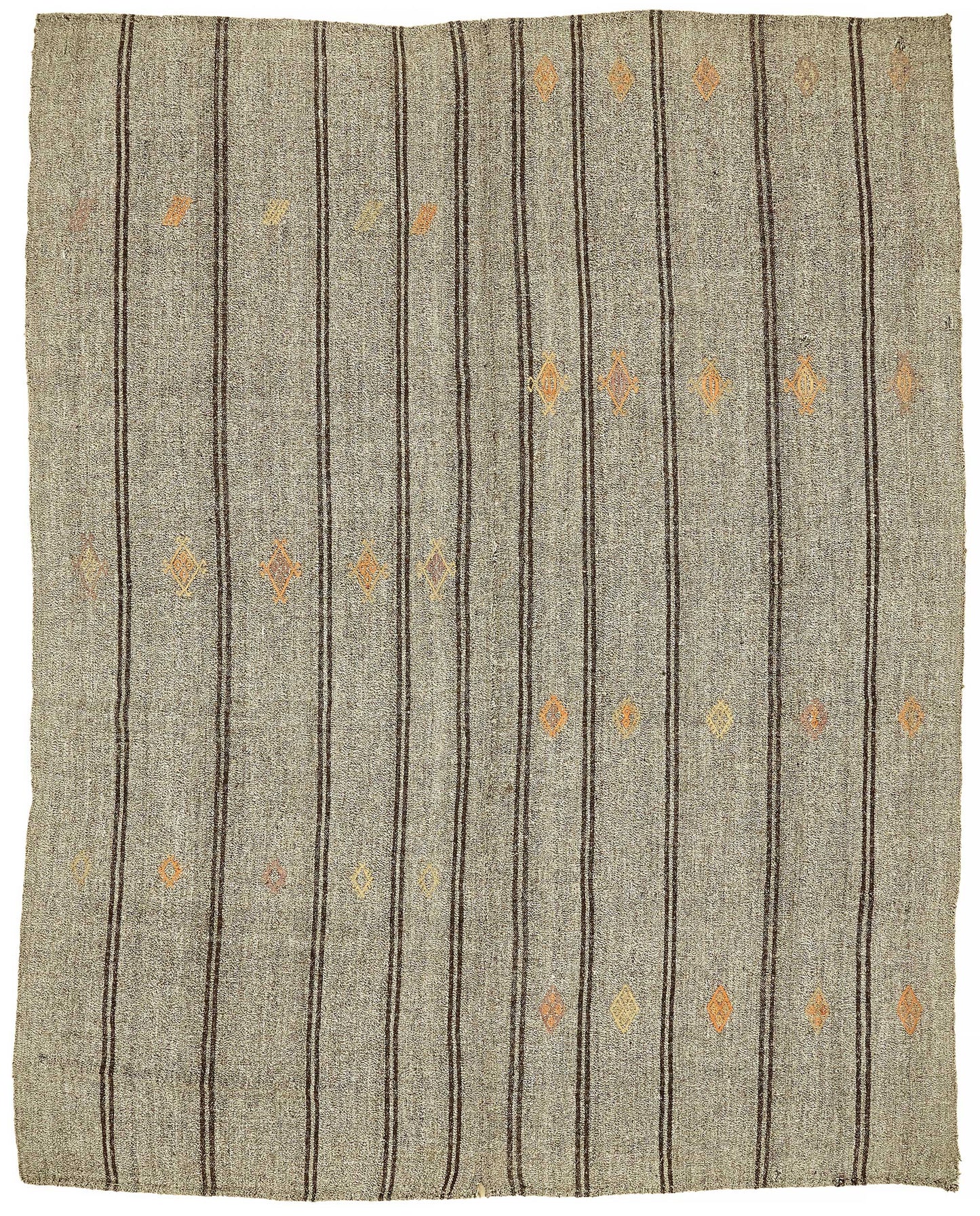 7x8 Authentic Turkish Goat Hair Kilim - 47203