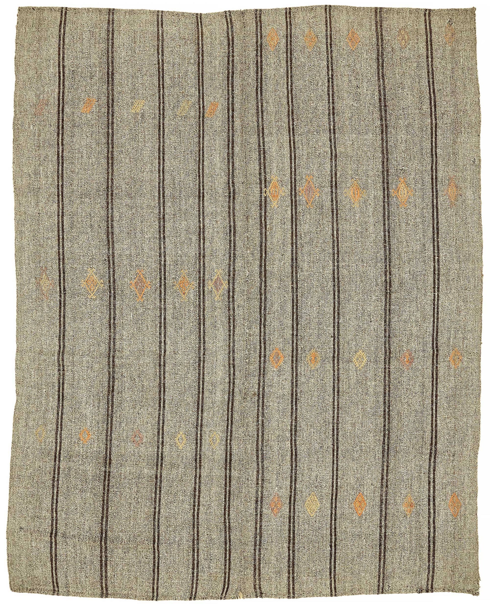 7x8 Authentic Turkish Goat Hair Kilim - 47203