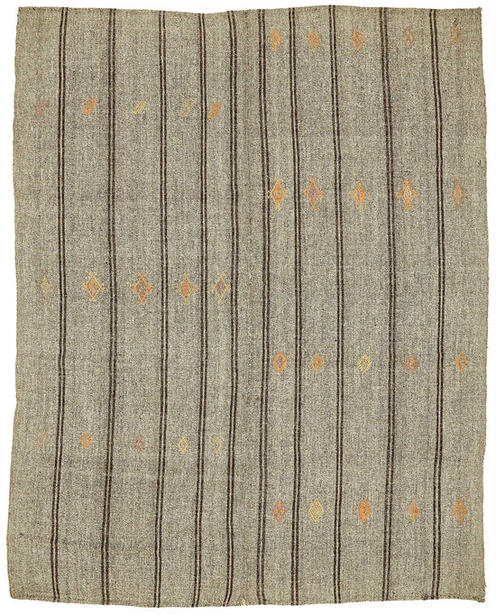 7x8 Authentic Turkish Goat Hair Kilim - 47203