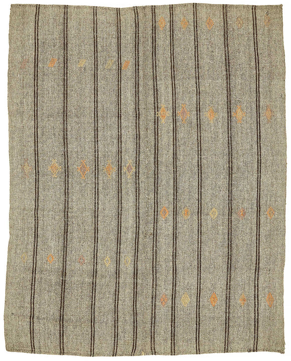 7x8 Authentic Turkish Goat Hair Kilim - 47203