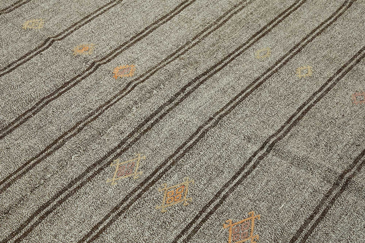 7x8 Authentic Turkish Goat Hair Kilim - 47203