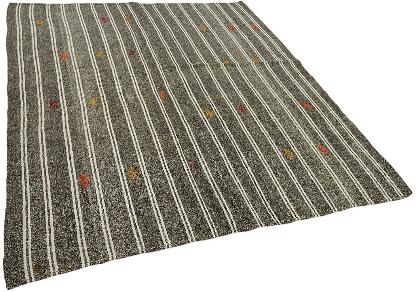 6x7 Authentic Turkish Goat Hair Kilim - 47204