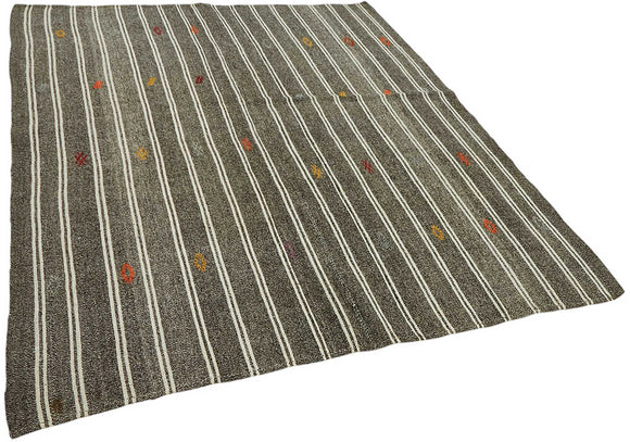 6x7 Authentic Turkish Goat Hair Kilim - 47204