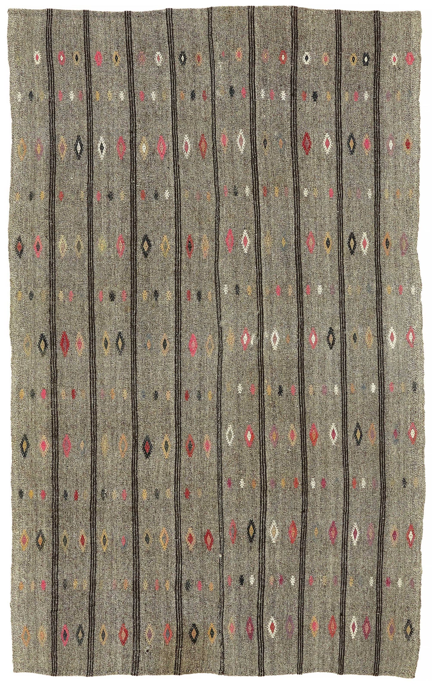 6x11 Authentic Turkish Goat Hair Kilim - 47206