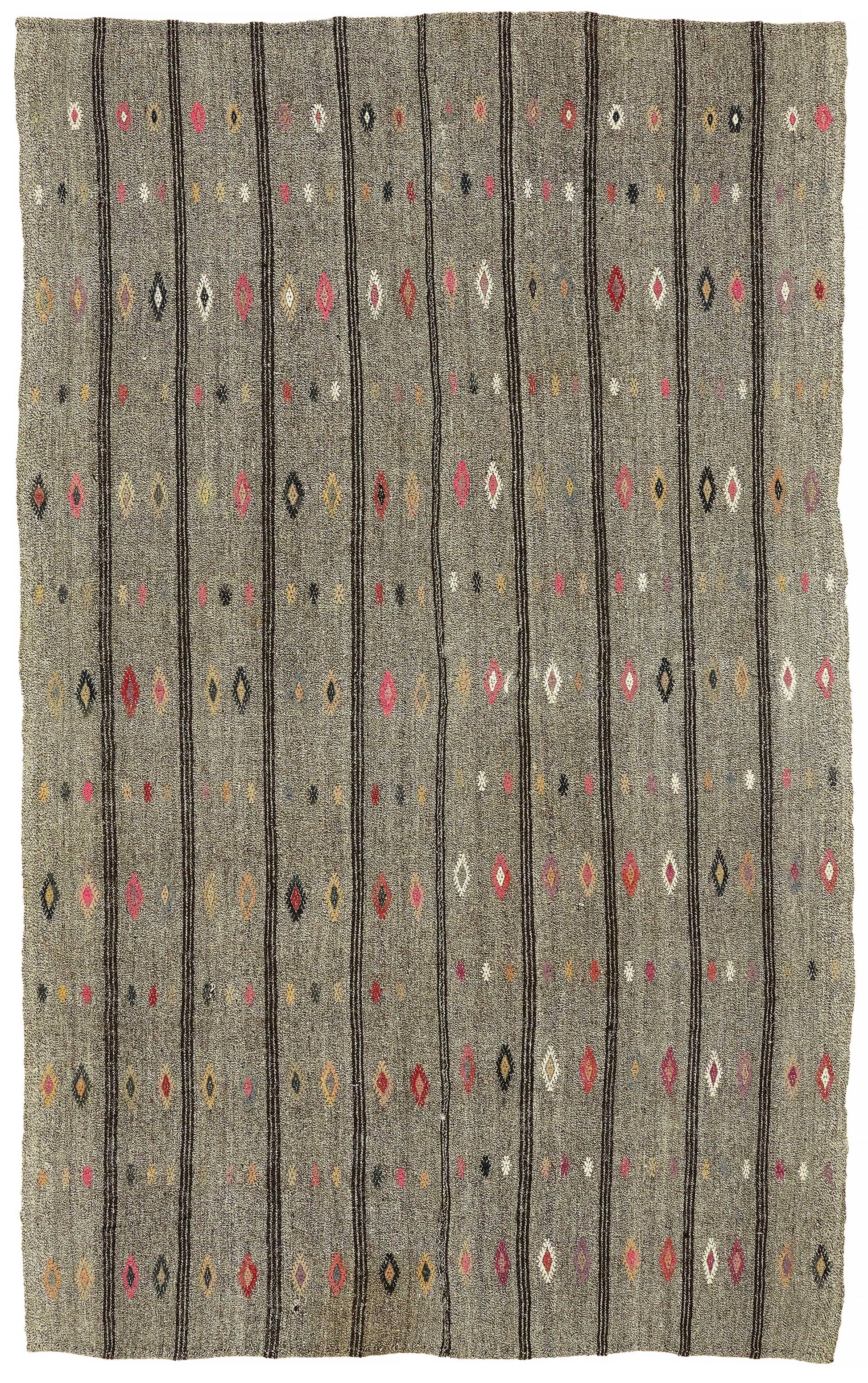 6x11 Authentic Turkish Goat Hair Kilim - 47206