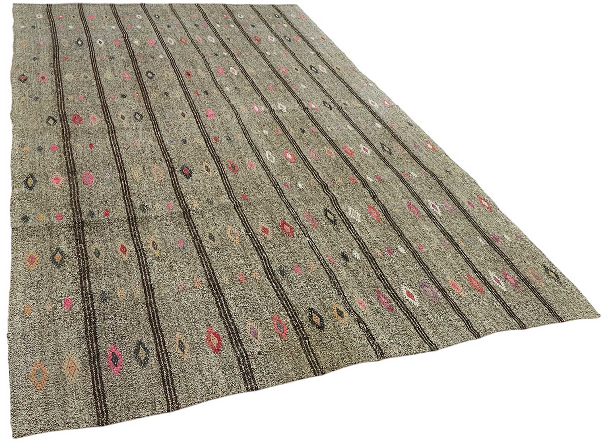 6x11 Authentic Turkish Goat Hair Kilim - 47206