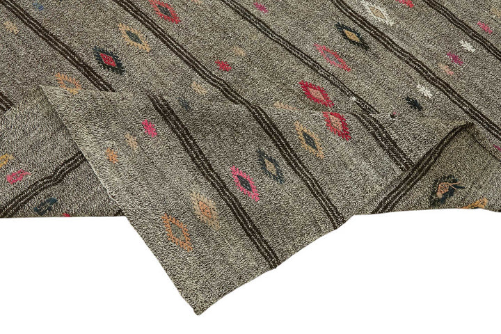 6x11 Authentic Turkish Goat Hair Kilim - 47206