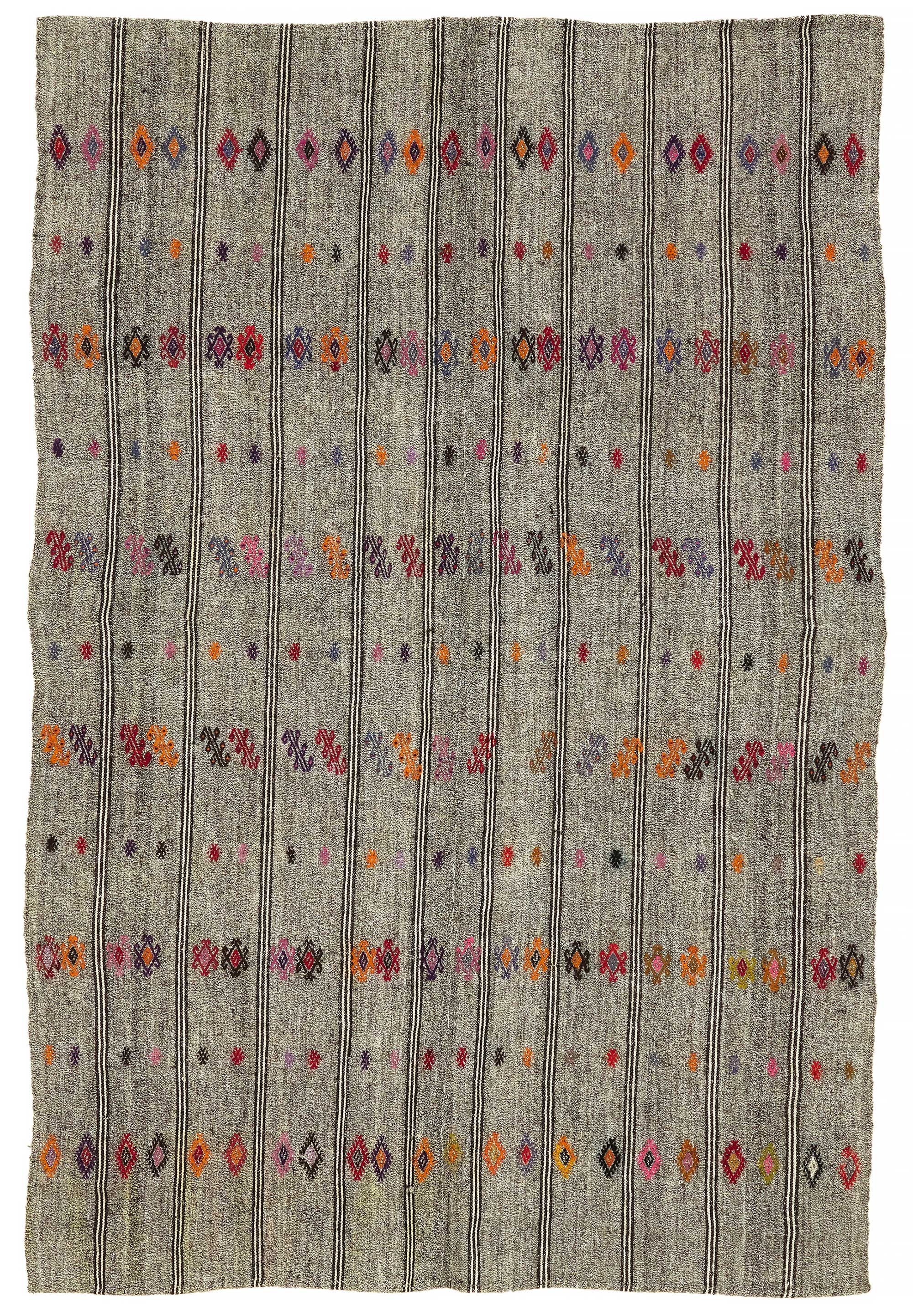 6x9 Authentic Turkish Goat Hair Kilim - 47207