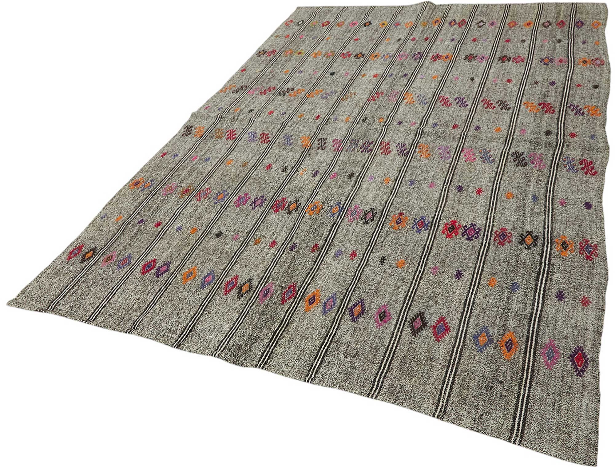 6x9 Authentic Turkish Goat Hair Kilim - 47207