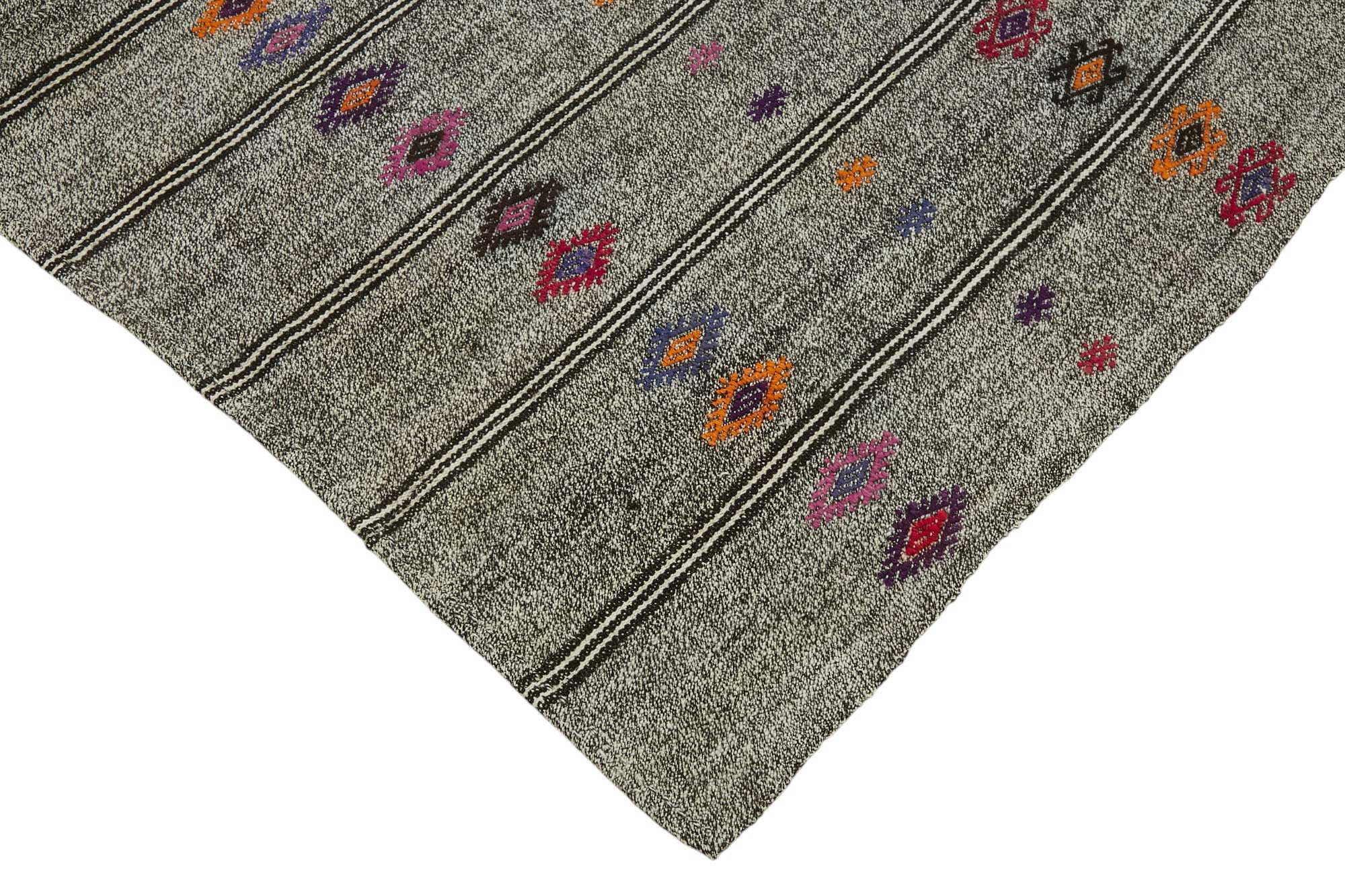 6x9 Authentic Turkish Goat Hair Kilim - 47207