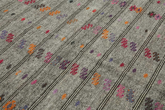 6x9 Authentic Turkish Goat Hair Kilim - 47207