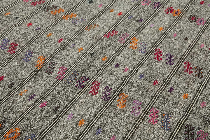 6x9 Authentic Turkish Goat Hair Kilim - 47207