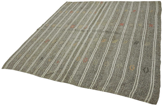 6x7 Authentic Turkish Goat Hair Kilim - 47209