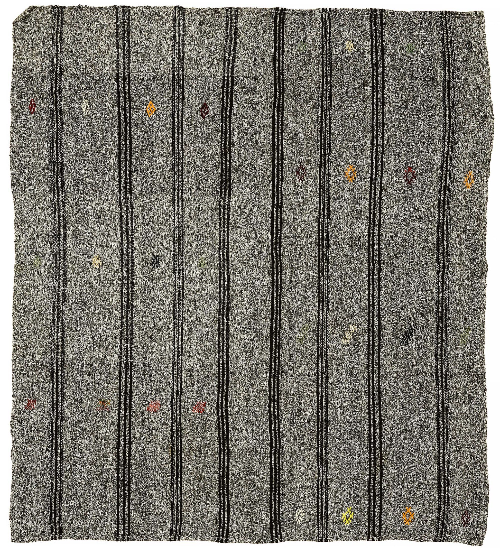 7x8 Authentic Turkish Goat Hair Kilim - 47210