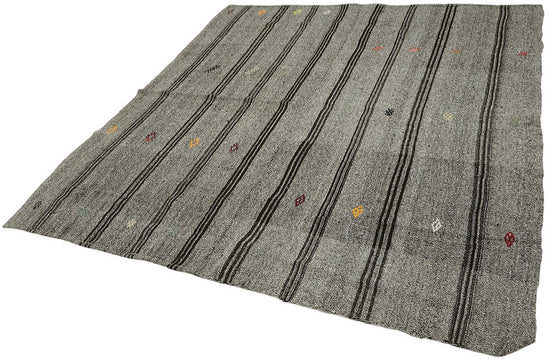 7x8 Authentic Turkish Goat Hair Kilim - 47210